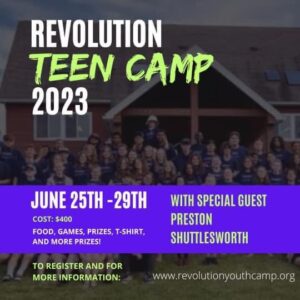 Revolution Teen Camp 2023 @ Toah Nipi Retreat Center | Rindge | New Hampshire | United States
